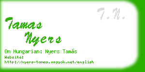 tamas nyers business card
